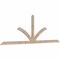 Ekena Millwork Richland Smooth Timber Gable Bracket, Douglas Fir, 108"W x 36"H x 1 1/2"D x 3 1/2"F, 8/12 Pitch GBW108X36X0204RIC00SDF - alternate 3